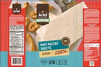 Ariel Feuilles de Pâte Feuilletée PY GF 450g Feuilles de Pâte Feuilletée PY GF