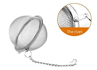 Sunwealth 201 Stainless Steel Tea Strainer 4.5cm, Tea Strainer with clip hanger