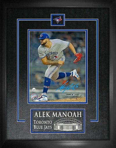 Alek Manoah Signé 8x10 Photo Encadré Toronto Blue Jays Gris suivi