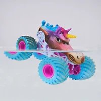 Monster Jam Mud Blasters, Monster truck Monster Jam Sparkle Smash qui change de couleur, véhicule en métal moulé à l'échelle 1:64, jouets pour garçons et filles à partir de 3 ans
