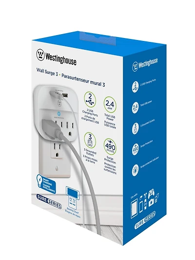 Westinghouse Wall Surge 3 USB