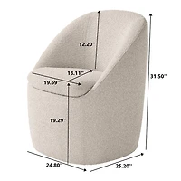 Chaises de salle à manger Better Homes & Gardens Mira Everywhere 25.20 x 24.80 x 31.50 in