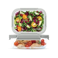 Bentgo Glass Leak-Proof Glass Food Storage Set - 2-Pack (4.4-Cup and 6.3-Cup Containers) - Pebble Beach<br>Edit
