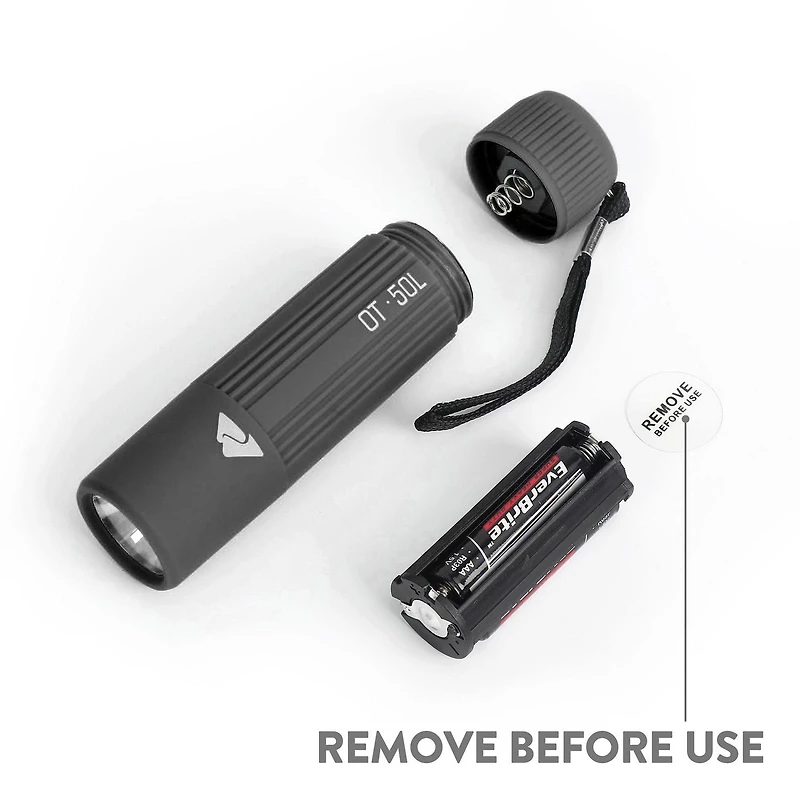 Ozark Trail Mini lampe de poche LED portable, 50 lumens, 3 piles AAA 3 piles AAA