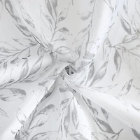 Loft Living Jennifer, panneau de rideau à oeillets diaphane avec imprimé botanique 52" x 95", gris
