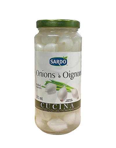 SARDO PEARL ONIONS - FRENCH SARDO OIGNONS PERLES 375ML