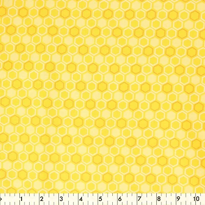 Fabric Creations Tissu de coton au mètre Rayon de miel jaune 107 cm (42")