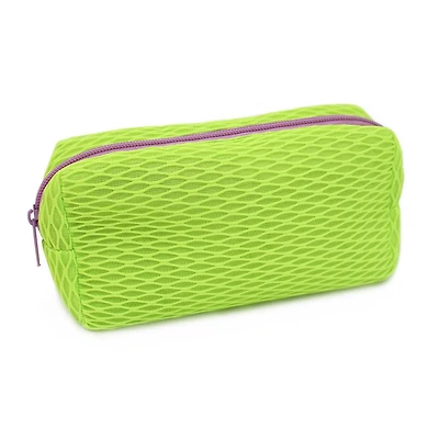 Pen+Gear Athleisure Mesh Pencil Pouch in Neon Yellow