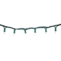 250 FACETTED M5 LED LIGHTS, IN/OUT,10 FUNCTIONS W/TIMER& ADAPTOR, GREEN WIRE, WARM WHITE, 250 FACETTED M5 LED LIGHTS