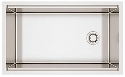 American Imaginations 32 pouces. Évier de cuisine en acier inoxydable W avec 1 bol et calibre 16