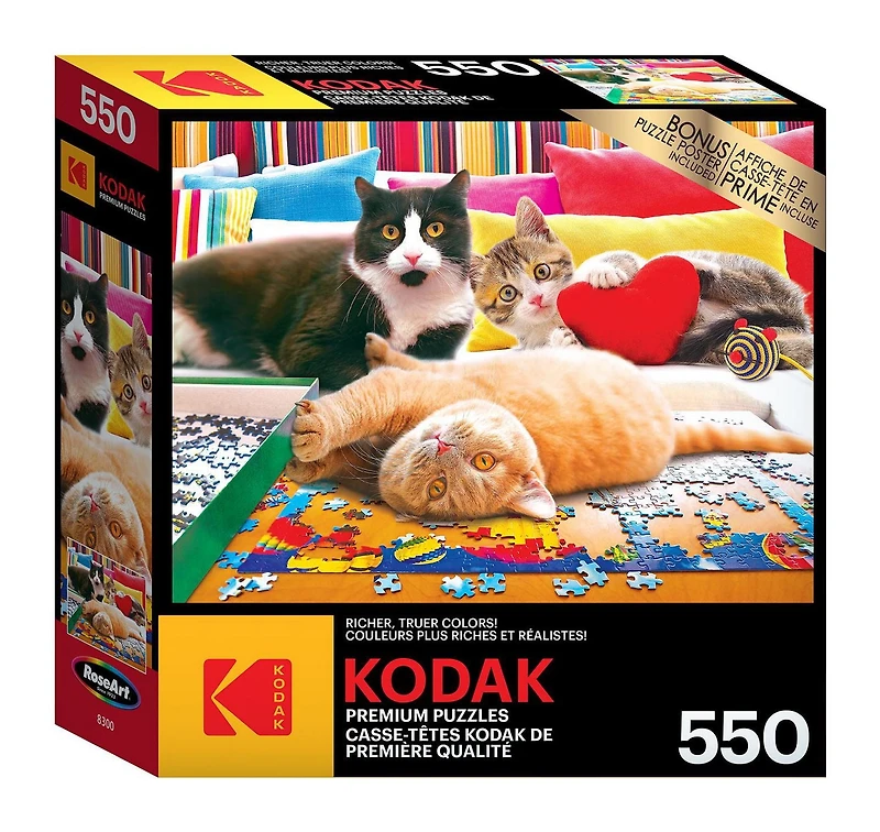 Casse-tête Kodak de 550 pièces - Casse-tête Chatons Casse-tête Kodak Prem 550 pièces