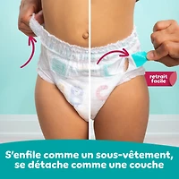 Pampers Diapers - Cruisers 360° - Size 5, up to 100% Leakproof Fit, Designed for Active Babies, Pull On Diaper, EZ Off Tabs Designed for Easy Changes