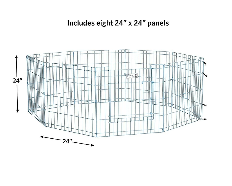 Mid West Exercise Pen 24 pouces avec porte à serrure Maxx complète