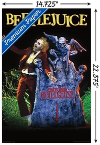 Beetlejuice - Grave Wall Poster, 22.375" x 34"