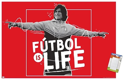 Ted Lasso - Futbol is Life Wall Poster, 22.375" x 34"