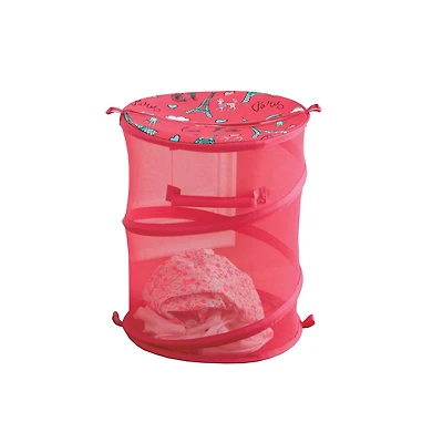 Mainstays Kids Pop-Up Hamper - Paris Pink