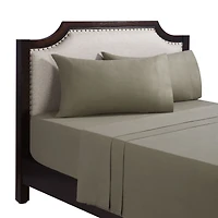 HOMETRENDS 3-Piece Vetiver Mix Flannel Sheet Set, Twin