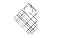 American Imaginations 12,5 pouces. Grille d'évier de cuisine W AI-34826