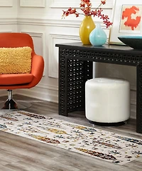 ECARPET Washable Boho Chic Area Rug for Bedroom, Living Room, Kids Nursery