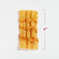 DreamBone Wavy Chips Wrapped with Chicken and Made with Real Peanut Butter Flavour, 5 Count, Treat Your Dog to a Delicious Rawhide-Free Chew, For All Dogs, DreamBone Chicken Wrapped Wavy Peanut Butter Chips 5ct, 75g