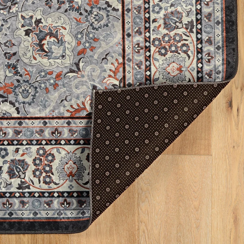 Emerald Paulson Cream & Blue 3'3" x 5' Accent Rug