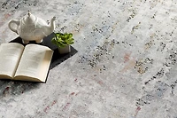 Rug Branch Capri Collection Tapis de couloir abstrait moderne Multicolore