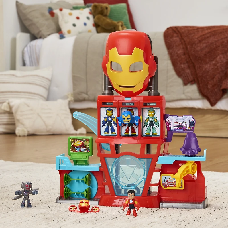 Marvel Iron Man and his Awesome Friends QG d'Iron Man, coffret électronique pour filles et garçons