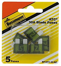Fusibles à lame Cooper Bussmann 32 V 30 A 5 morceaux