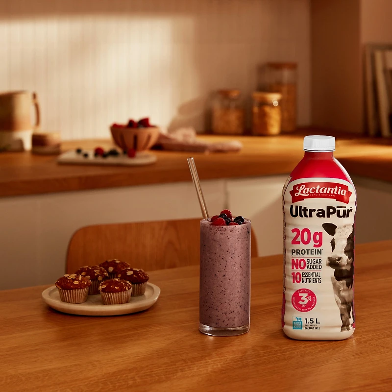 Lactantia UltraPur 3.25% Milk LF 1.5L Bouteille longue durée de 1,5 L