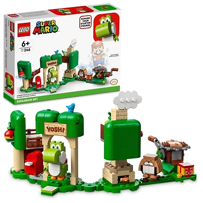 LEGO Super Mario Ensemble d'extension La maison de cadeaux de Yoshi 71406 Ensemble de construction (246 pièces)