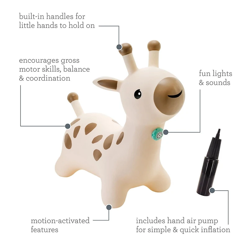 Infantino Bouncy Hoppy Pal - Giraffe, Bouncy ride-on giraffe