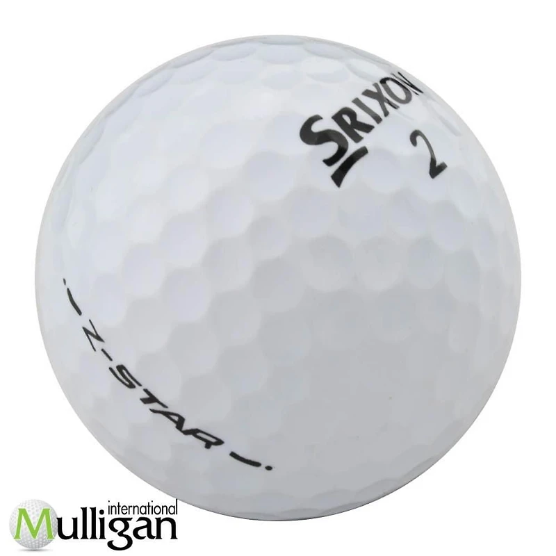Mulligan - 12 balles de golf récupérées Srixon Z-Star 5A Pristine, Blanc