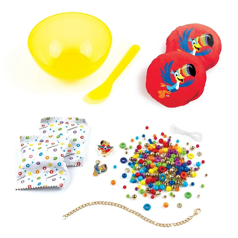 Make It Real Kellogg's Cereal Charm Bracelet Craft Kit for Kids Ages 8 plus