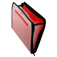 Classeur Extensible Personnalisable Five Star®, 7 Pochettes, Format Lettre, Sans Fixation Murale, Rouge