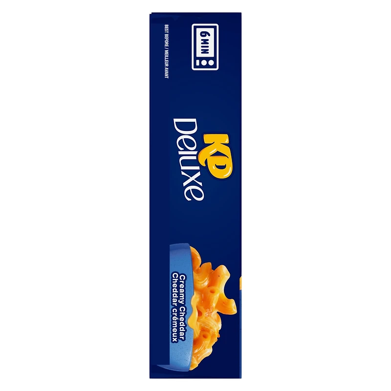 KD Deluxe Creamy Cheddar Macaroni and Cheese Frozen Dinner, 340g Box, 340g