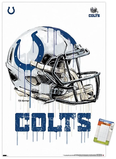 NFL Indianapolis Colts - Drip Helmet 20 Wall Poster