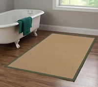 Tapis d'appoint Athena liège et vert de 4 pi x 6 pi