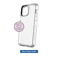 onn. Rugged Phone Case with Holster for iPhone 12 / iPhone 12 Pro - Clear