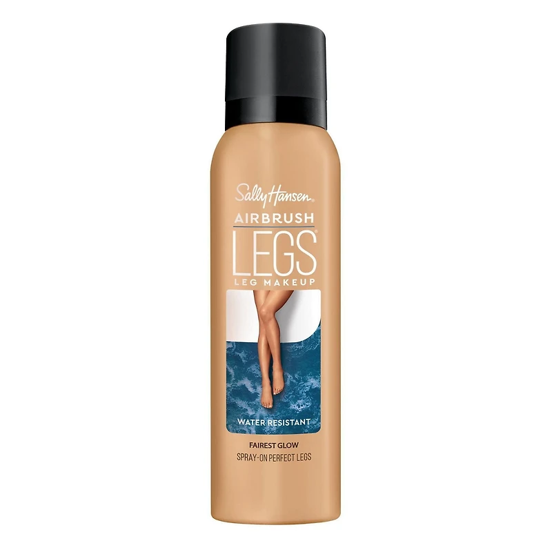 Sally Hansen Airbrush Legs® Spray, masque les taches de rousseur, veines & imperfections, aide à stimuler la microcirculation, résistant à l'eau Jambes lisses et parfaites
