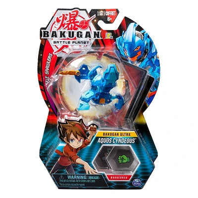Bakugan, Aquos Cyndeous, Créature transformable à collectionner de 7,5 cm, à partir de 6 ans