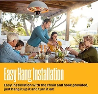 Westinghouse Infrared Electric Outdoor Heater - Hanging