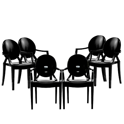 Ensemble de 6 chaises en plastique de la collection Heavenly