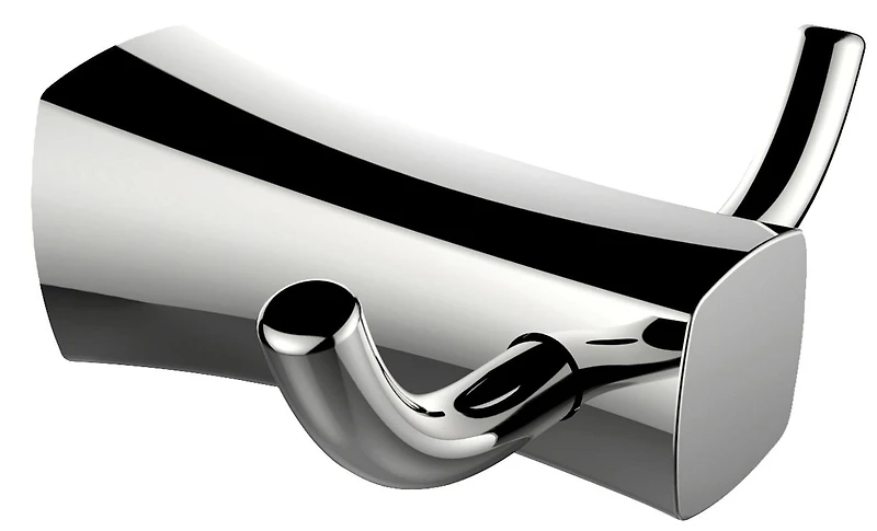 American Imaginations 4,13 pouces. Crochet à robe rectangulaire en acier inoxydable W de couleur chrome AI-34595