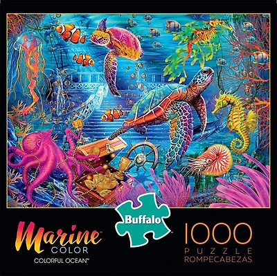 Buffalo Games - Le puzzle Marine Color - Colorful Ocean - en 1000 pièces