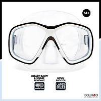 Dolfino Pro Makena Adult Dive Mask - Black