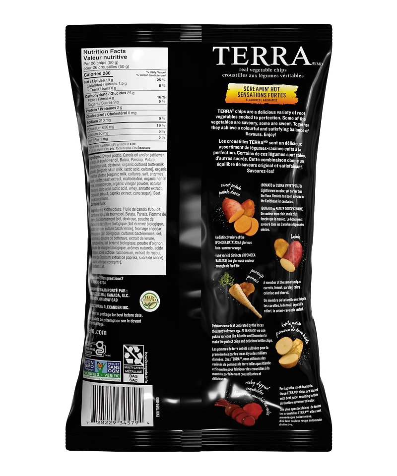 TERRA® Screamin' Hot, 141 g, Vegetable Chips
