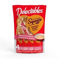 Delectables™ Tuna & Salmon Squeeze Up™ Cat Treats, 4 x 14g (4pk)