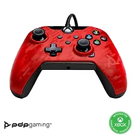 PDP Gaming Wired Controller: Phantasm Red - Xbox Series X|S, Xbox One, Xbox, Windows 10, 049-012-NA-CMRD