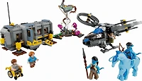 LEGO Avatar Floating Mountains: Site 26 & RDA Samson 75573 Toy Building Kit (887 Pieces)