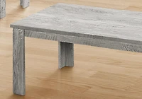 Monarch Specialties Table Set, 3pcs Set, Coffee, End, Side, Accent, Living Room, Laminate, Grey, Transitional